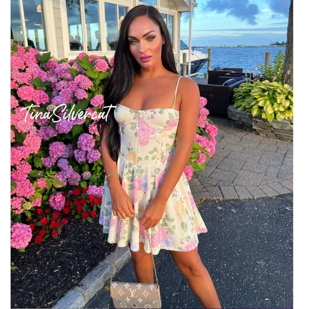 BLOGGER'S FAVE! Zara Corset Style Floral Mini Dress NWT - Picture 3 of 16